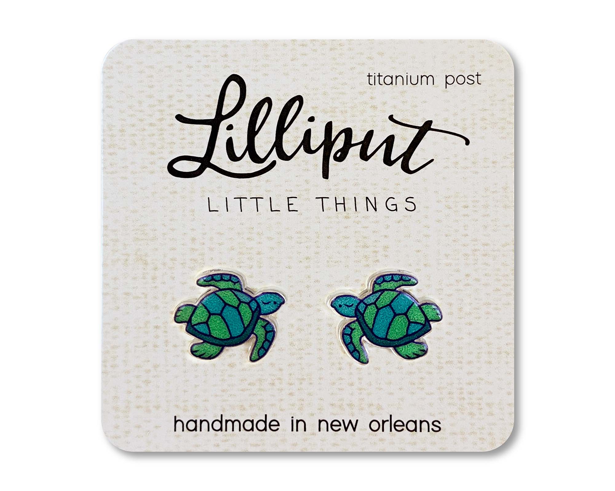 Lilliput Little Things - Sea Turtle Earrings