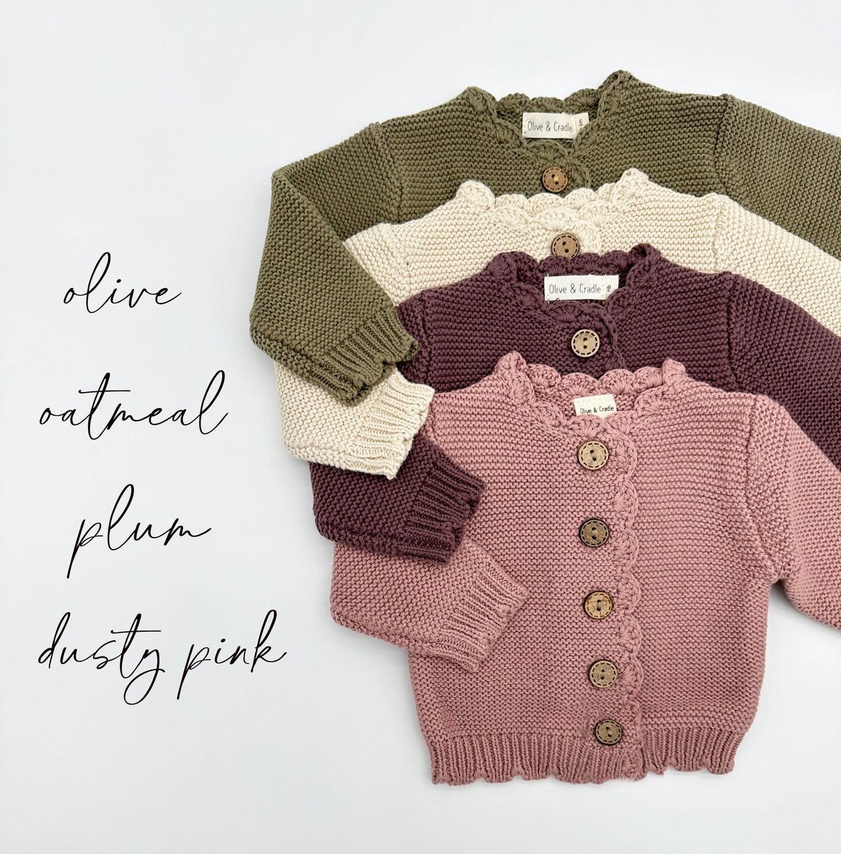 Cotton Knitted baby kids | Sophia Cardigan