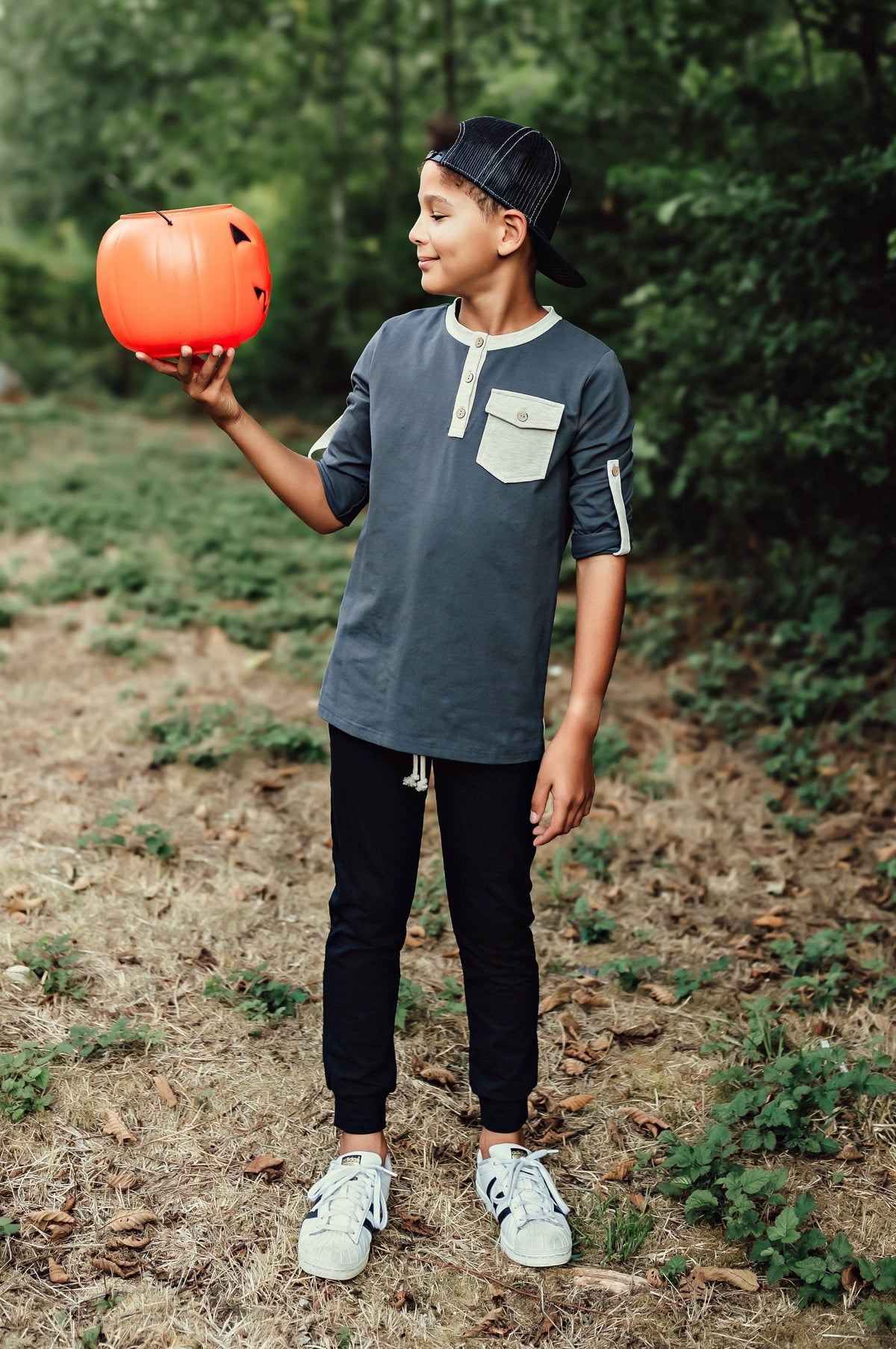 Sawyer & Finn Clothing - Charcoal Grey Henley