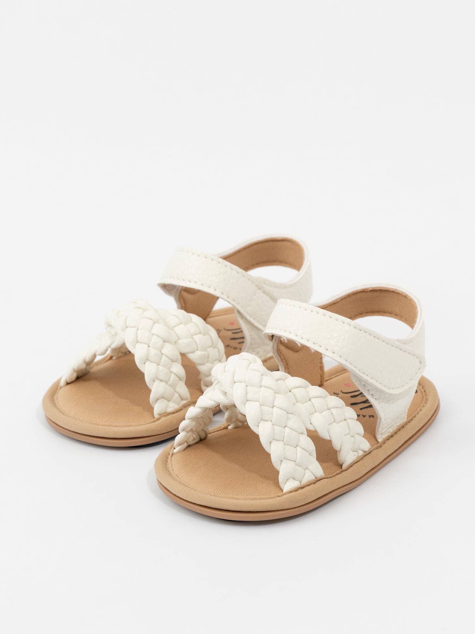 Braided Cross-Front Baby Sandals