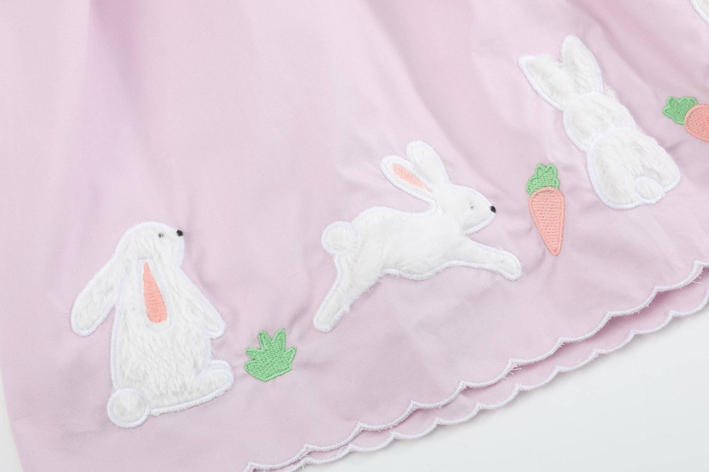 Light Purple Bunny and Flowers Dress
