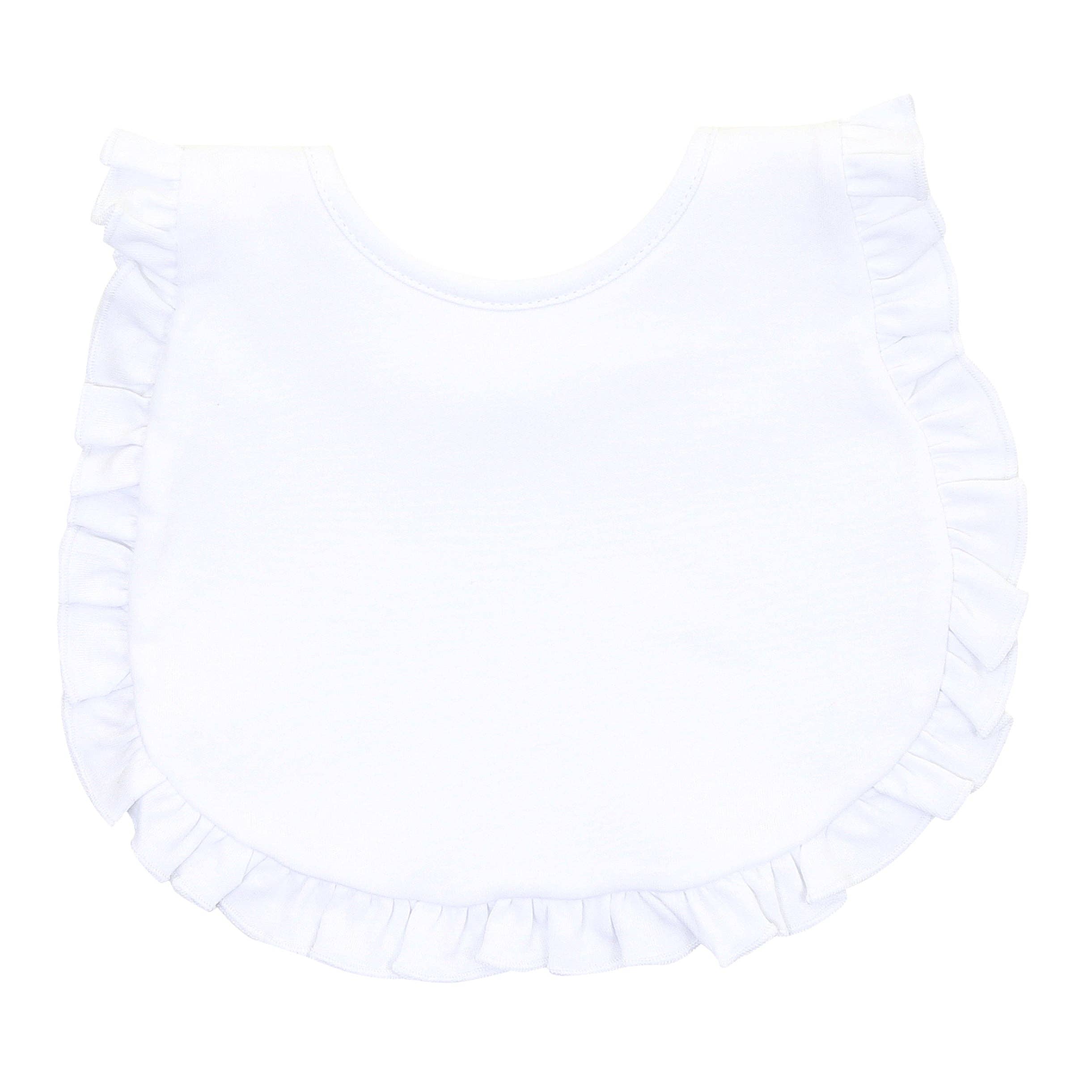 Magnolia Baby - White Ruffle Bib
