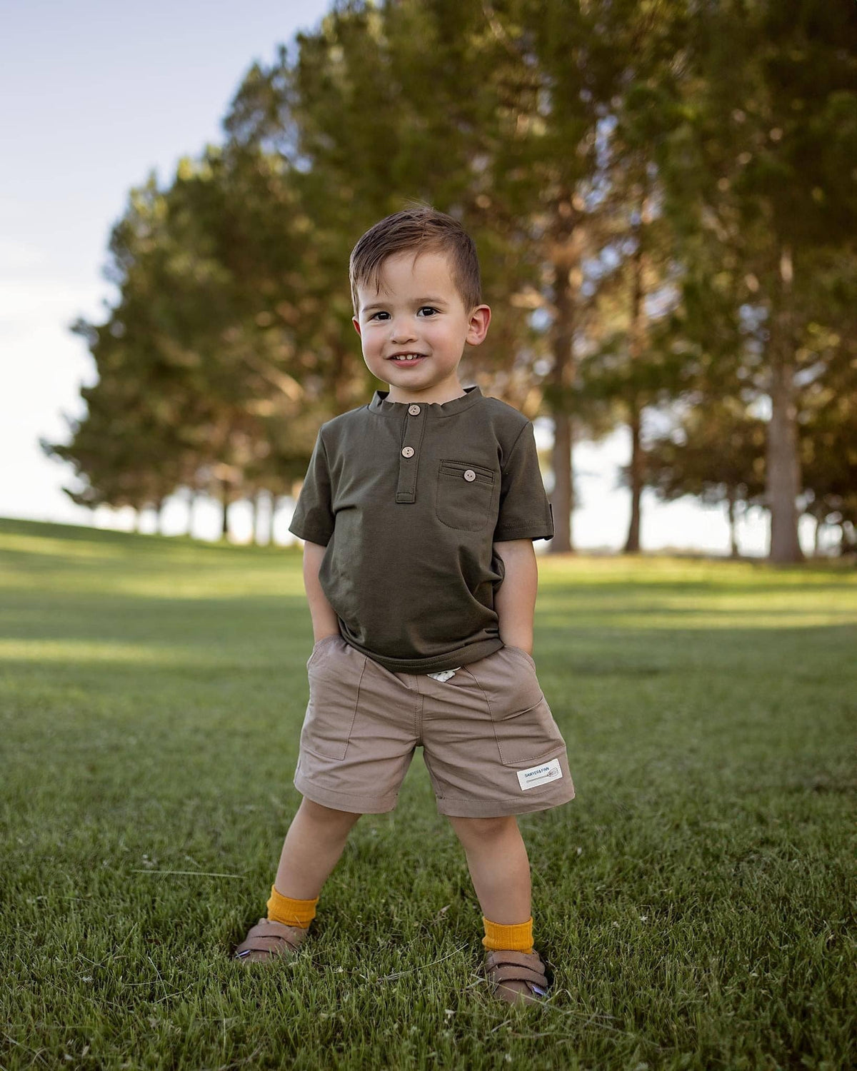 Sawyer & Finn Clothing -Olive Green Short Sleeve Tee