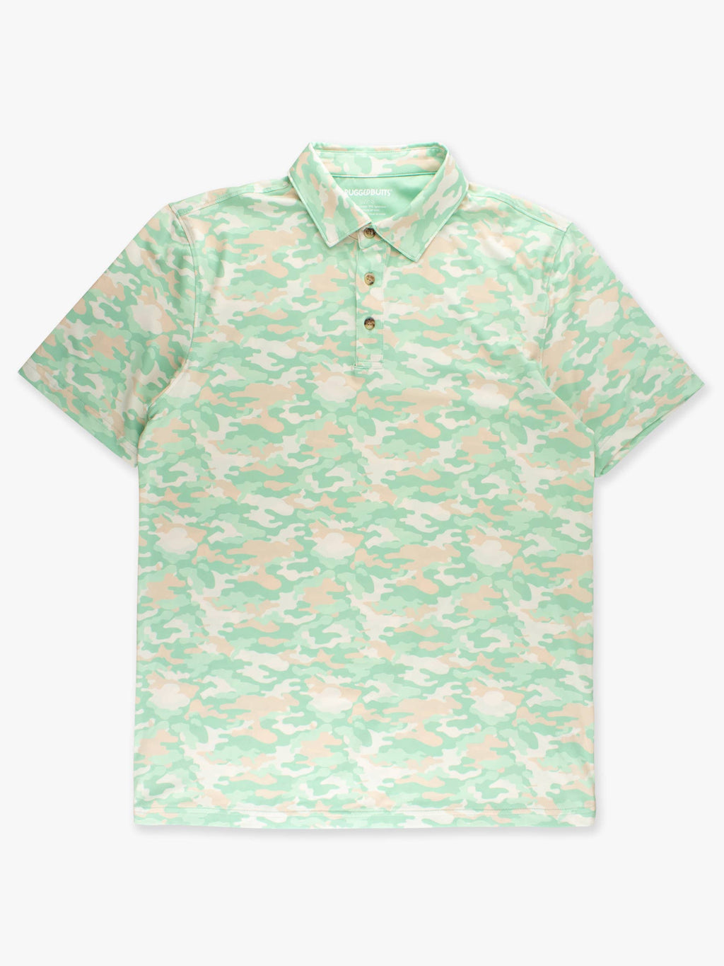 Men's Sage Trail Camo Knit Short Sleeve Performance Polo