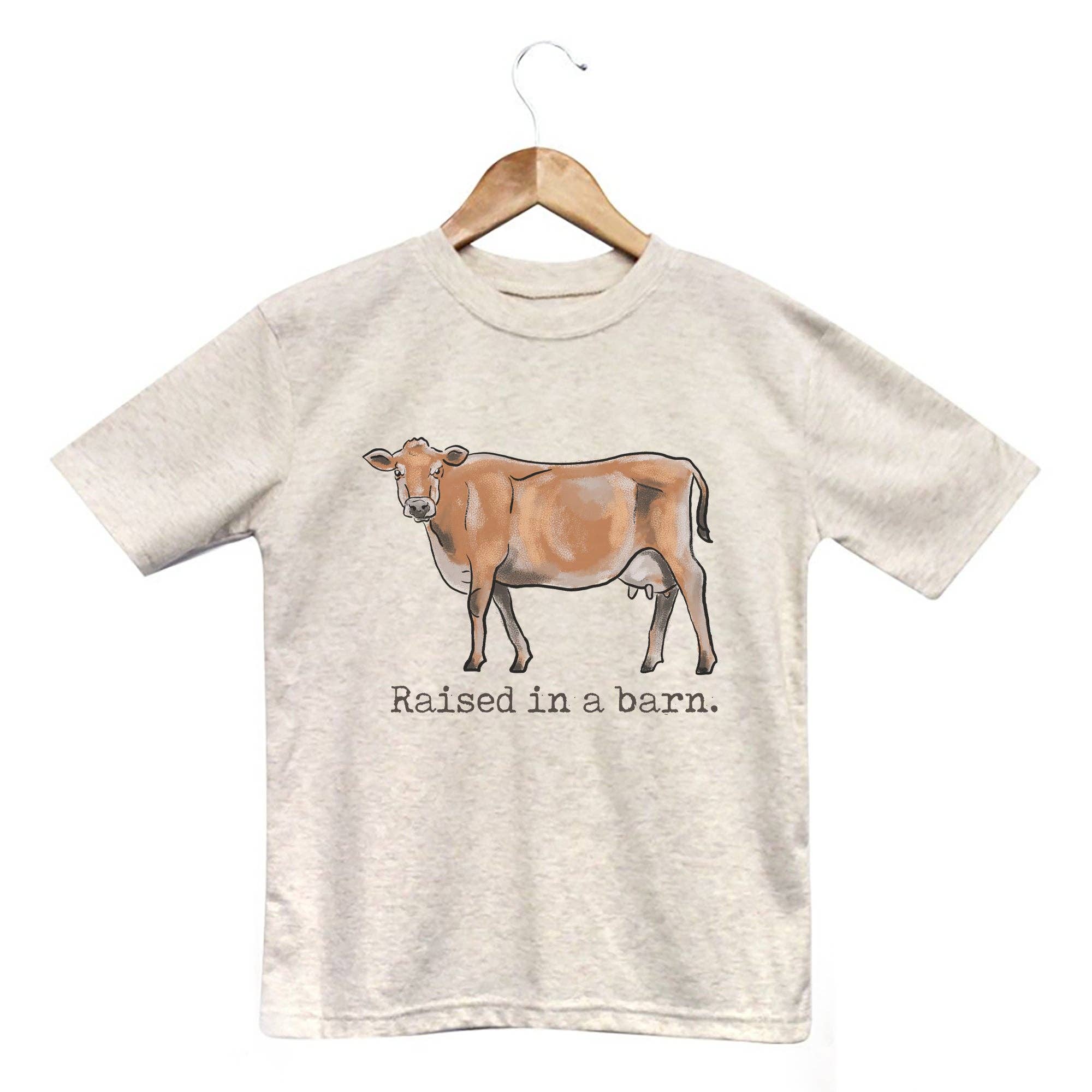 "Raised in a barn" Short Sleeve Tshirt