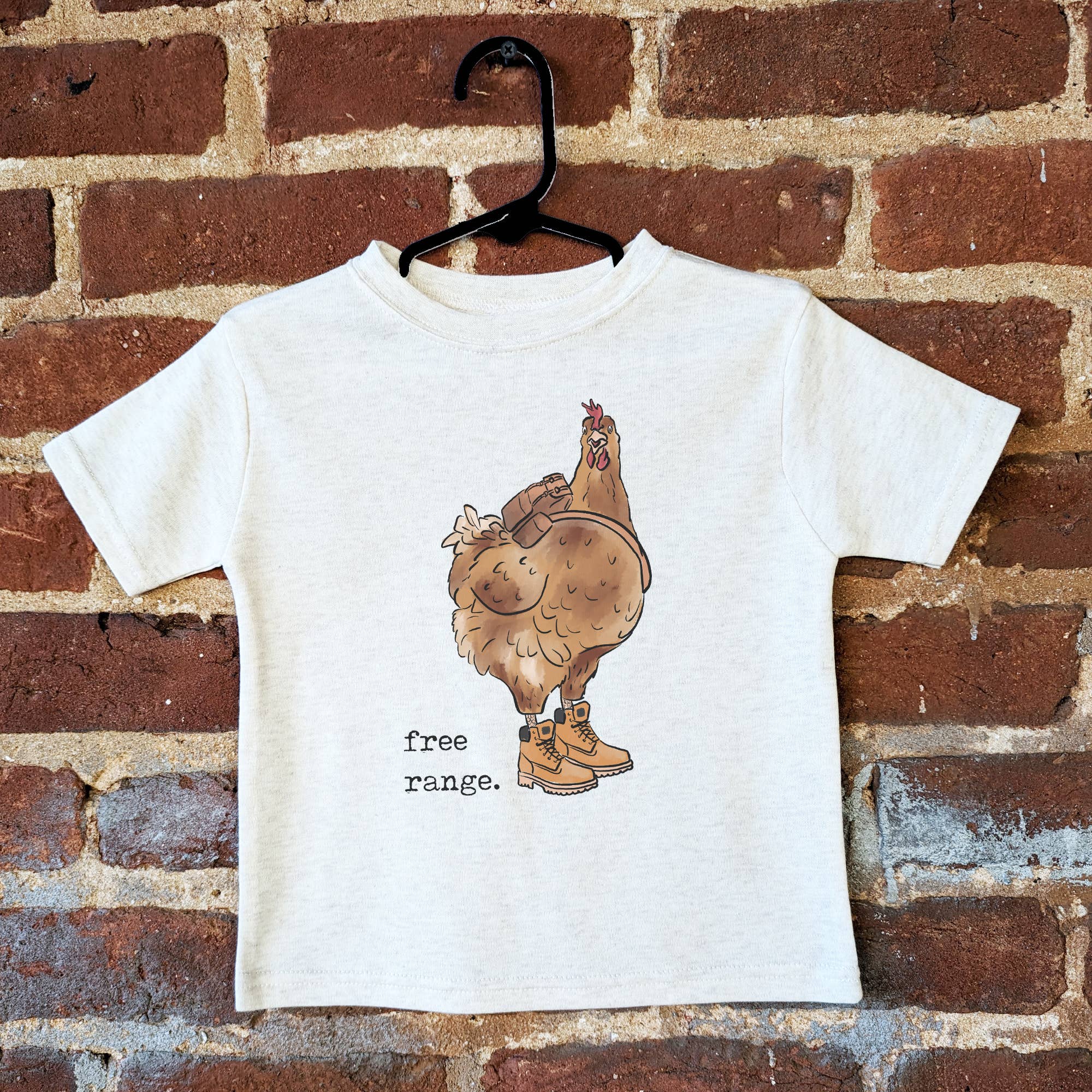 Barefoot Baby - "Free Range" Chicken shirt