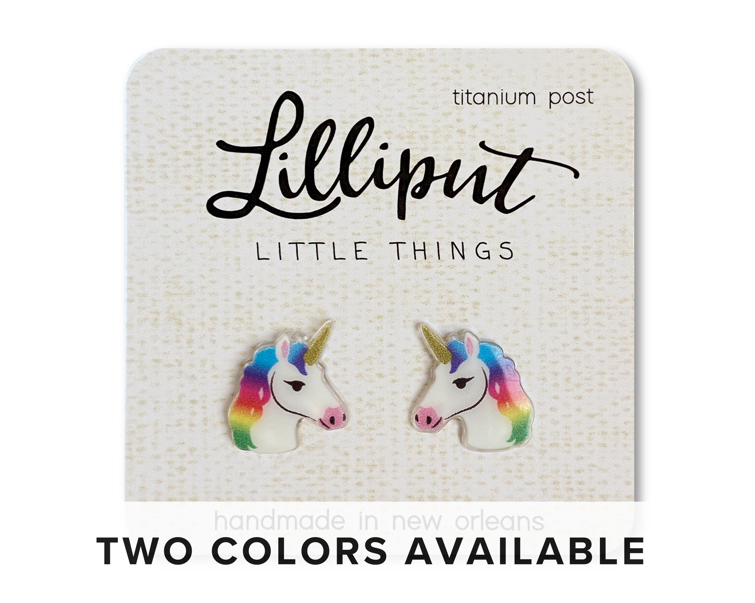 Lilliput Little Things - Rainbow Unicorn Earrings