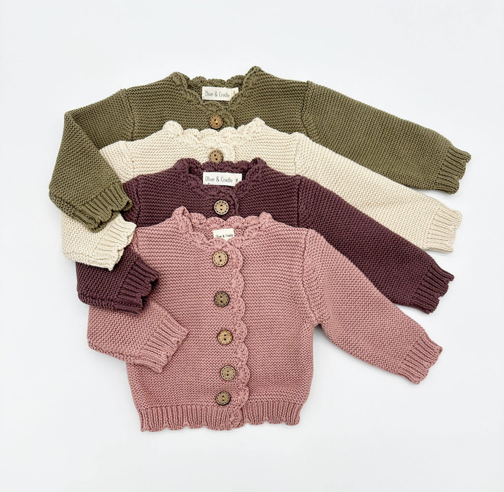 Cotton Knitted baby kids | Sophia Cardigan