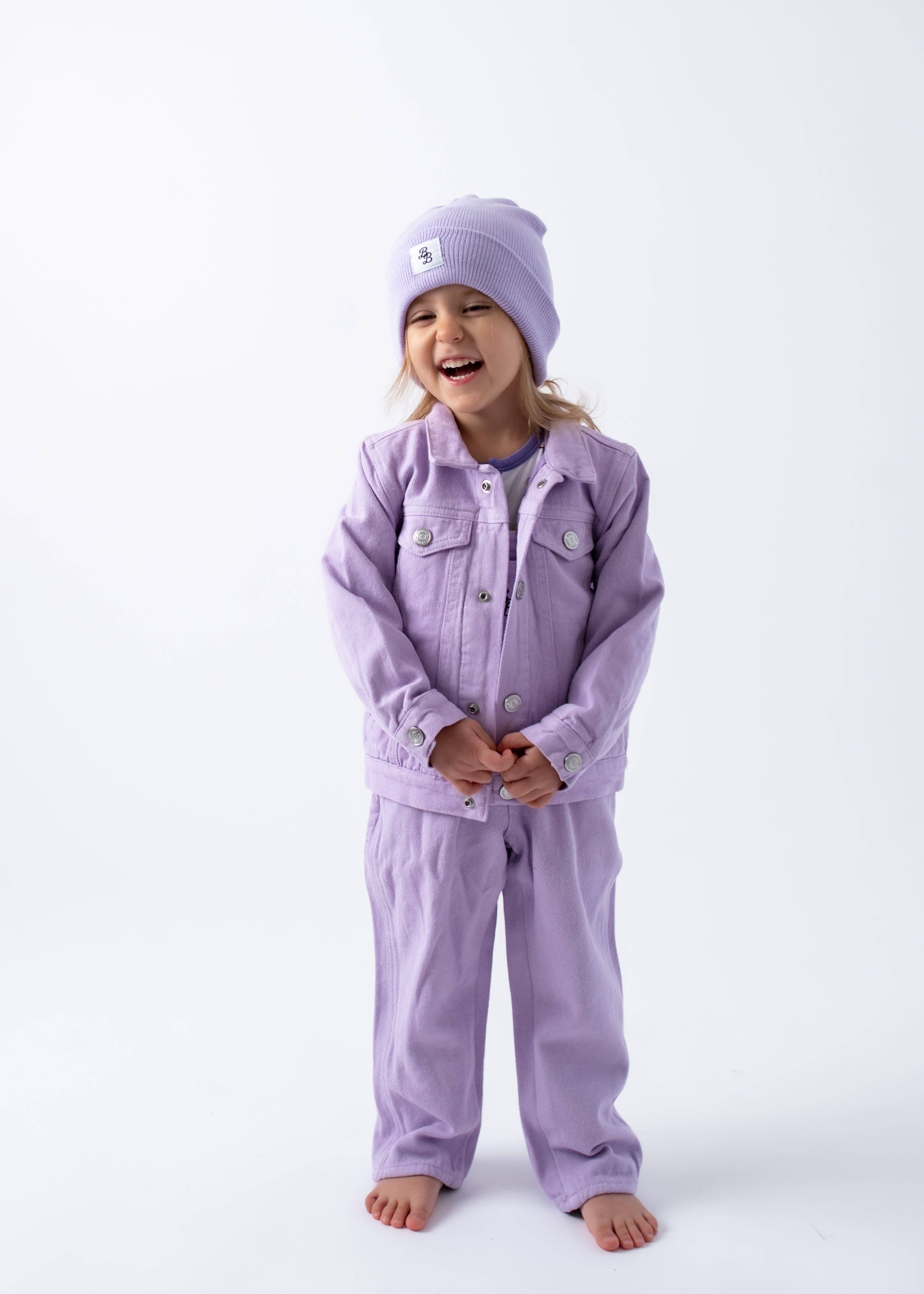 Bubble Baby - Lilac | Bamboo Lined Denim Jacket