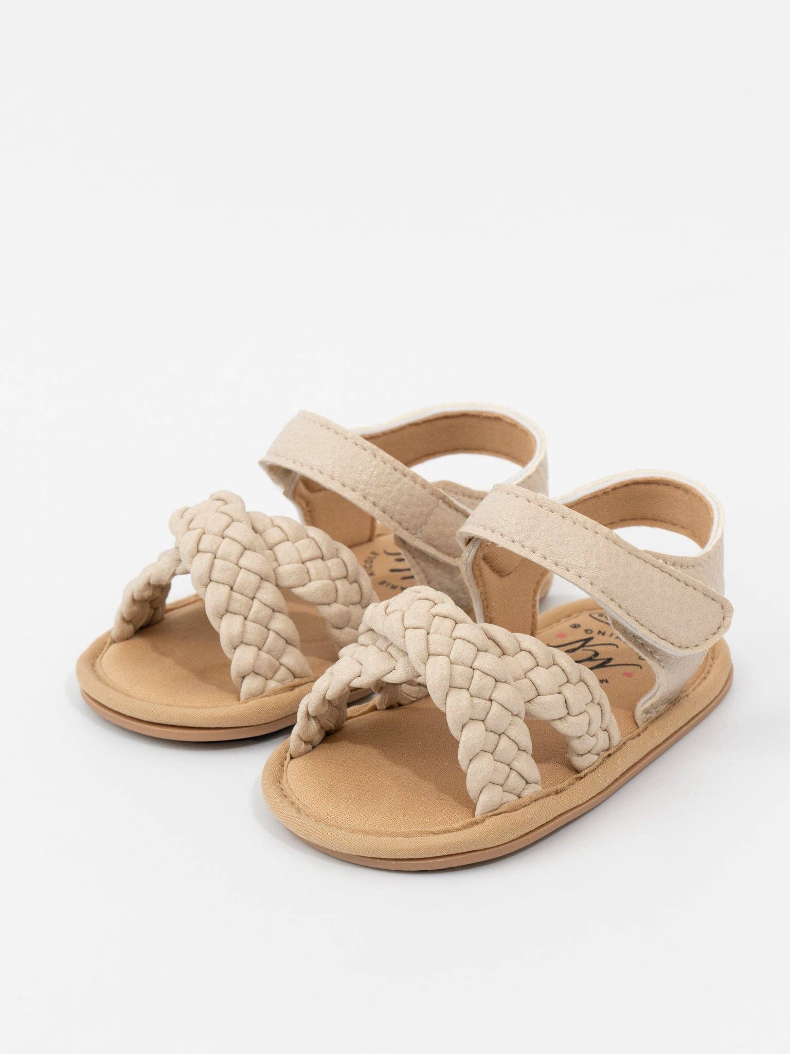 Braided Cross-Front Baby Sandals