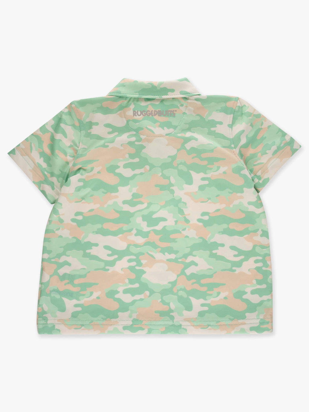 Boys Sage Trail Camo Knit Short Sleeve Performance Polo