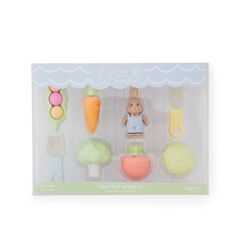 Jollity & Co. + Daydream Society - Bunnies In The Garden Eraser Set