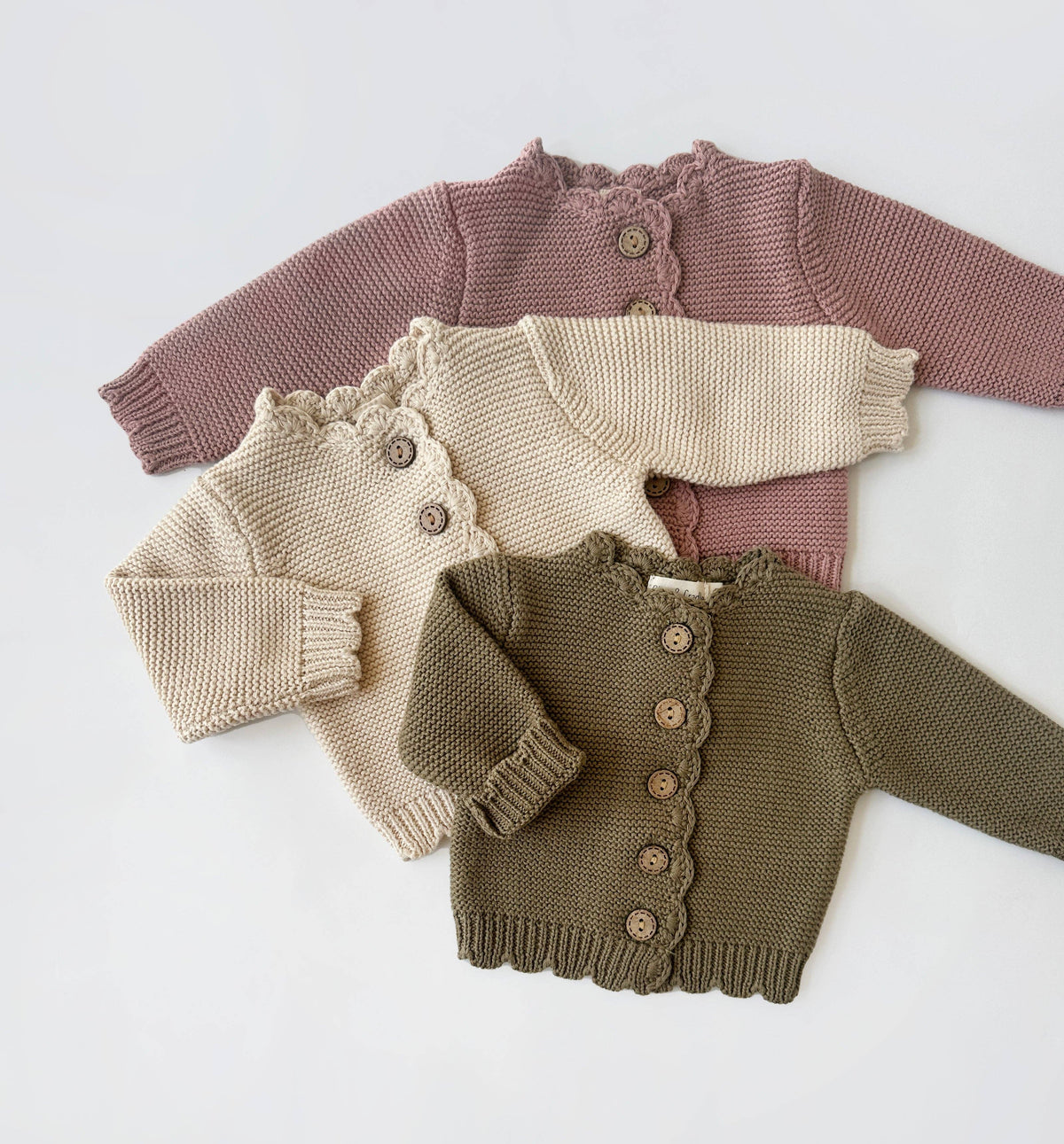 Cotton Knitted baby kids | Sophia Cardigan