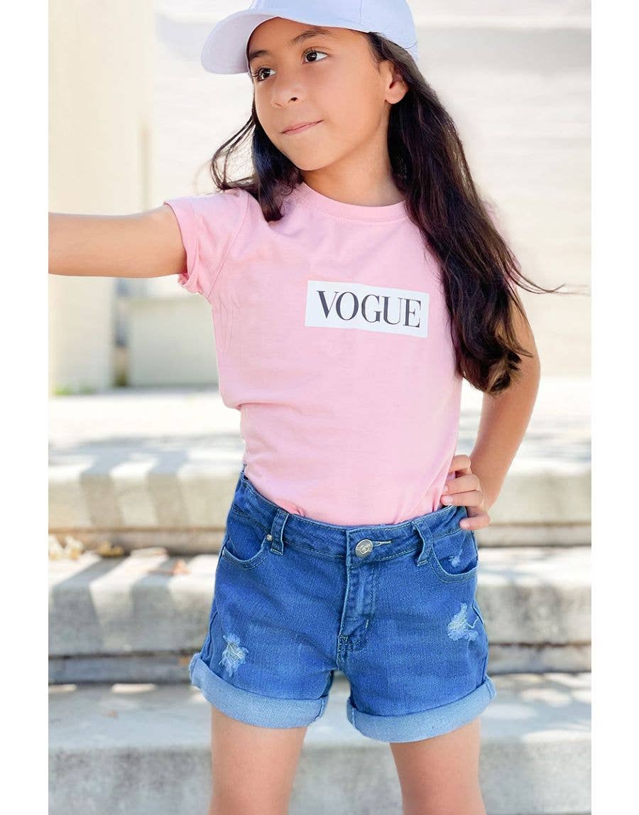 Cutie Patootie Clothing/Bonnie Bianca - Distressed Denim Shorts