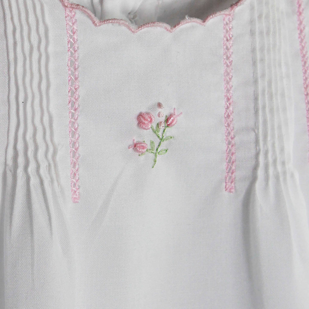 Flower Embroidered Heirloom Bubble