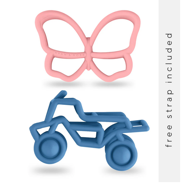 Ryan & Rose - Teether Toy + Attachable Strap