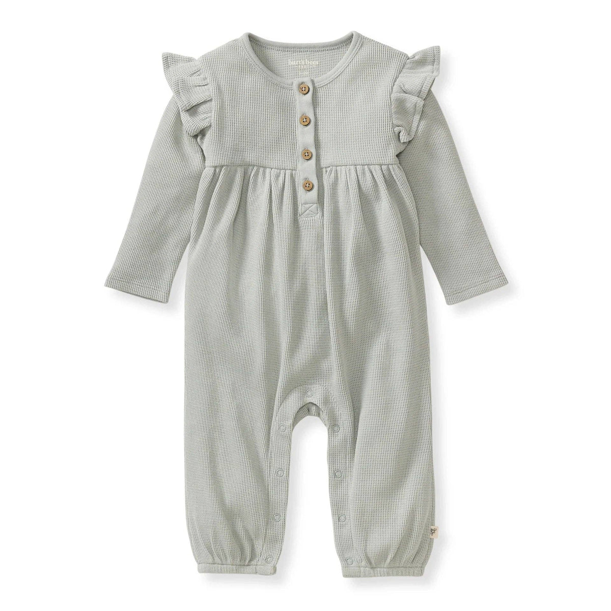 Organic Cotton Baby Girl Thermal Jumpsuit