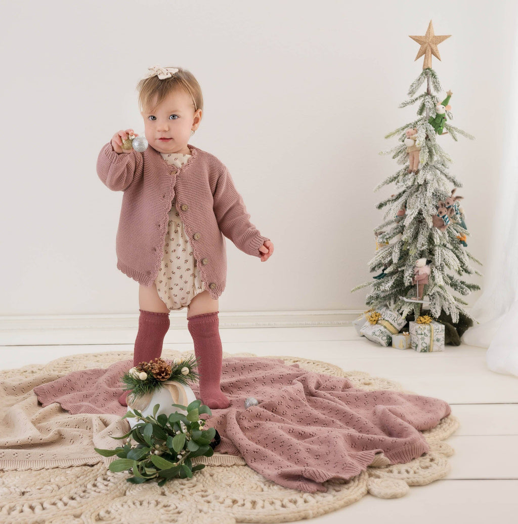 Cotton Knitted baby kids | Sophia Cardigan