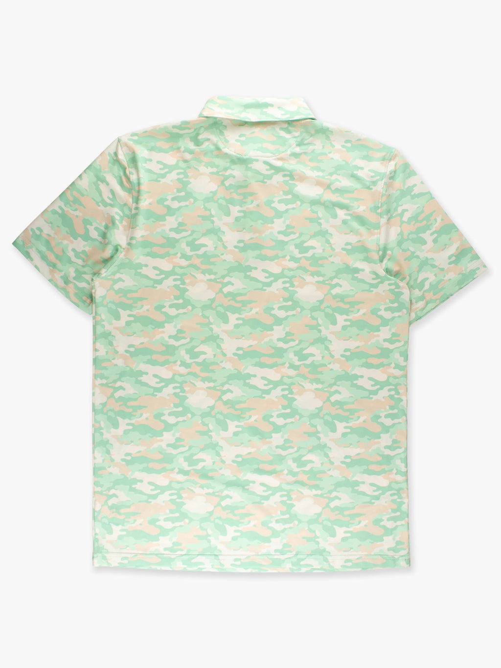 Men's Sage Trail Camo Knit Short Sleeve Performance Polo