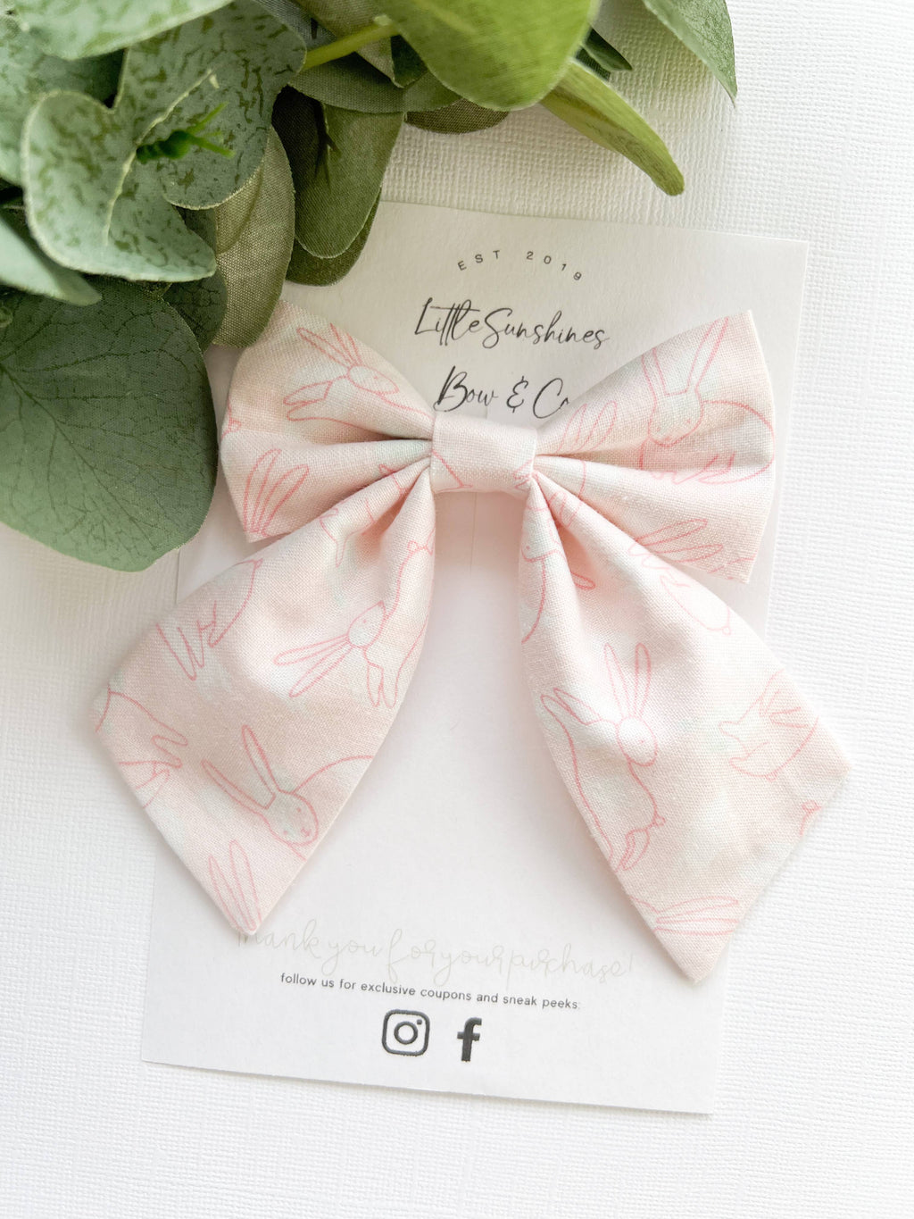 Little Sunshines Bow & Co - Easter Sailor Hair Bow
