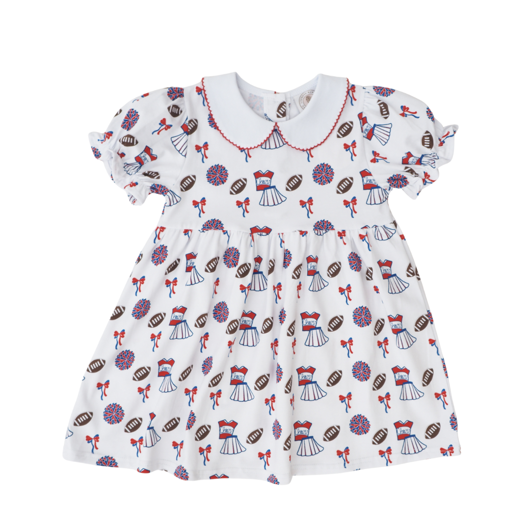 Varsity Red and Blue Collins Classic Dress