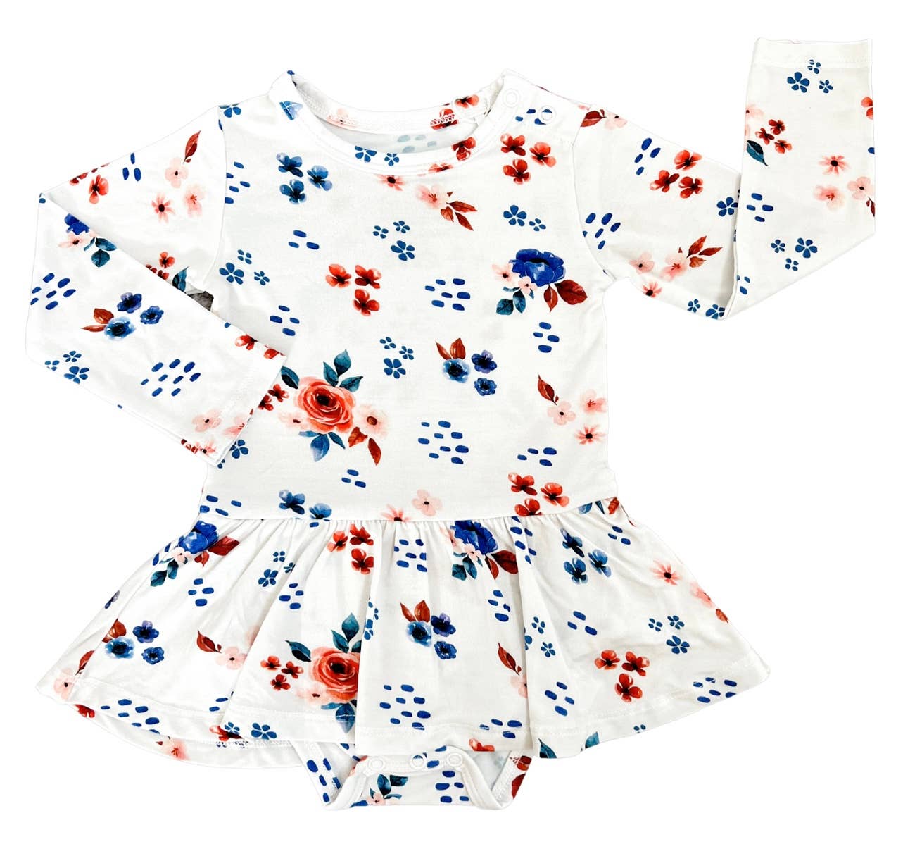 Elle & Mily - Indy Floral Skirted Bodysuit