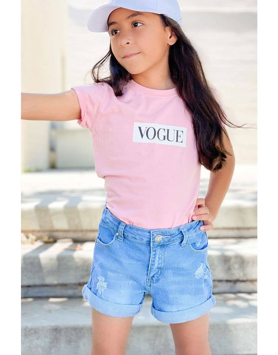 Cutie Patootie Clothing/Bonnie Bianca - Distressed Denim Shorts